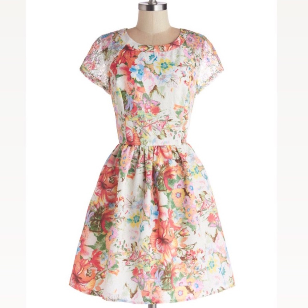 Under Skies Floral Dress for a Whimsical Afternoon